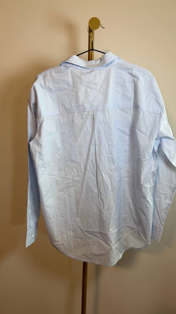 DKNY Women’s Button‑Up Shirt Light Blue Size M NWT $79