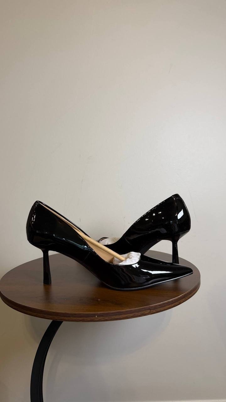 Madden Girl Black Patent Man‑Made Pointed Toe Pumps 8 New in Box MSRP $59