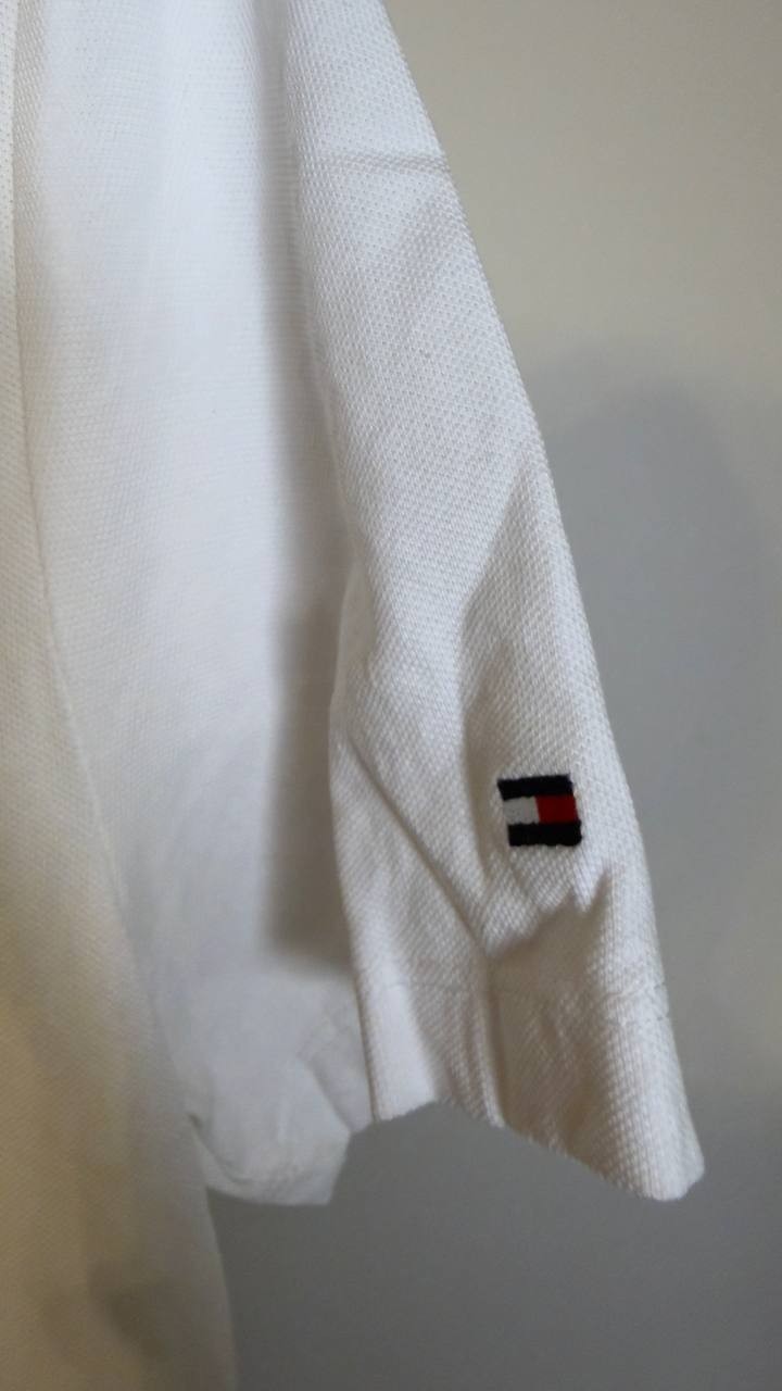 Tommy Hilfiger Women’s Script Polo Dress White S/P NWT $99.50