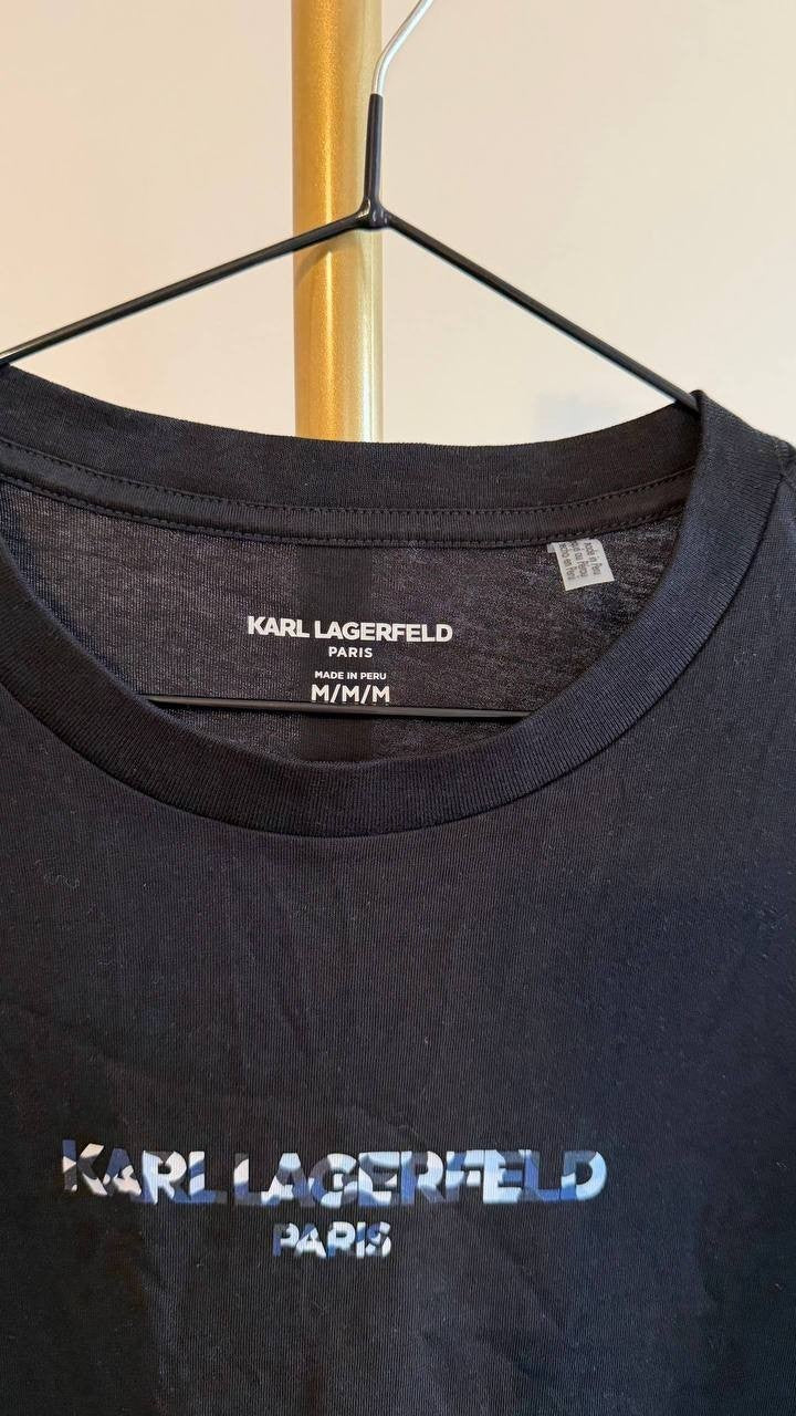 Karl Lagerfeld Paris Men’s Camo Logo Tee M $69 NWT