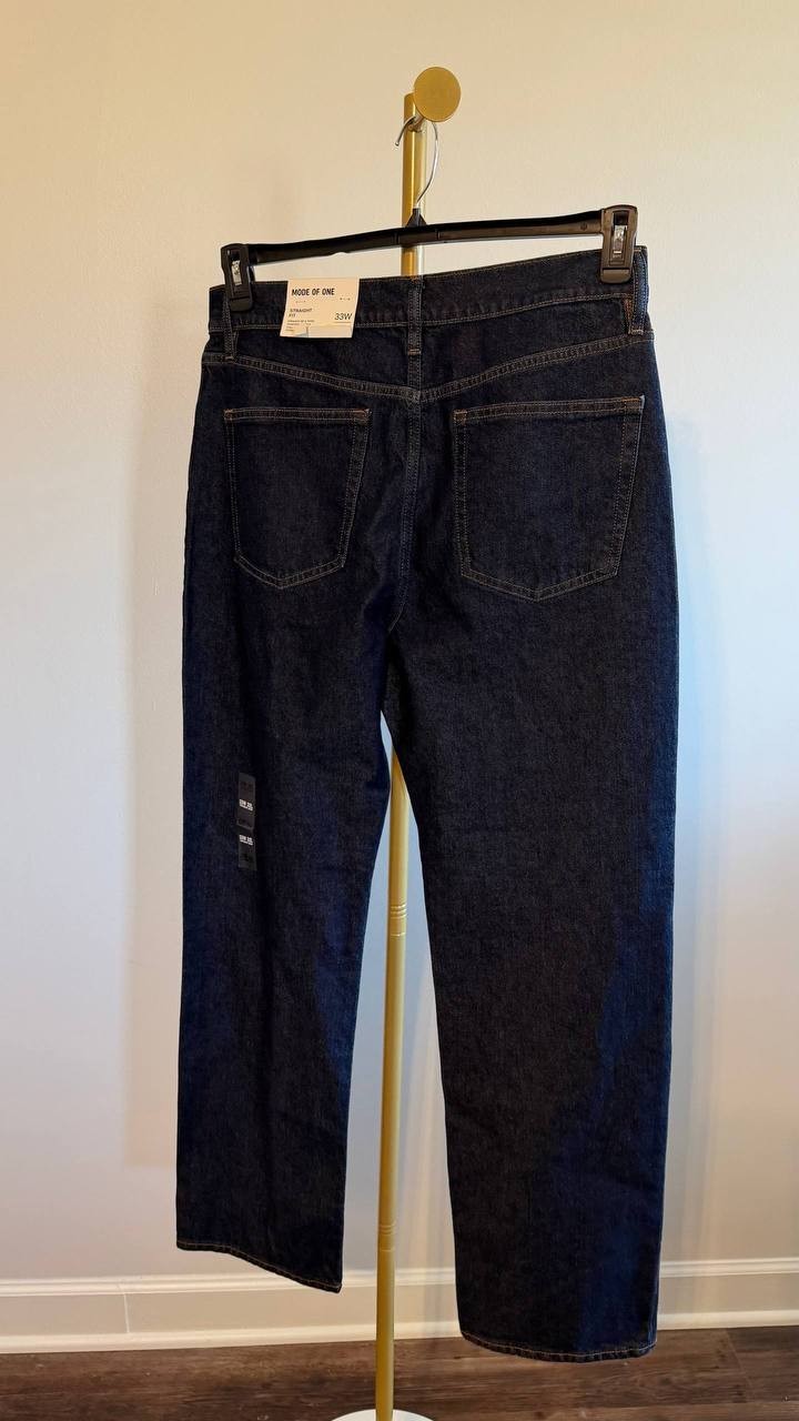 Mode of One Men’s Straight‑Fit Jeans Roosevelt 33W 32L $69.50 NWT