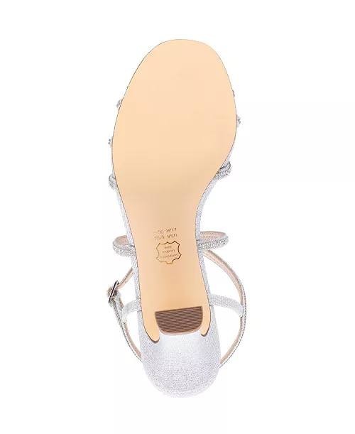 Nina  Dress  Sandals  Platino  Luna  Shine  9.5  M  New  $99