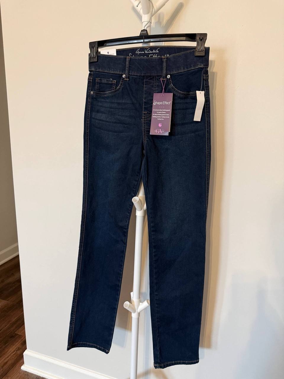 Gloria Vanderbilt Kansas Shape‑Effect Pull‑On Jeans–Blue– Size 4 – NWT – MSRP$66