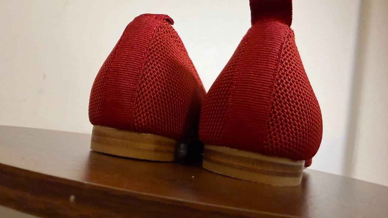MIA Rasia Ballet Knit Round Toe Flats Red Women’s 8.5M NWB $70