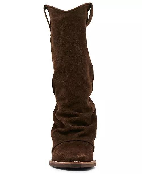 Steve  Madden  Aldora  Western  Slouch  Boots  Brown  Suede  9.5  New  $189