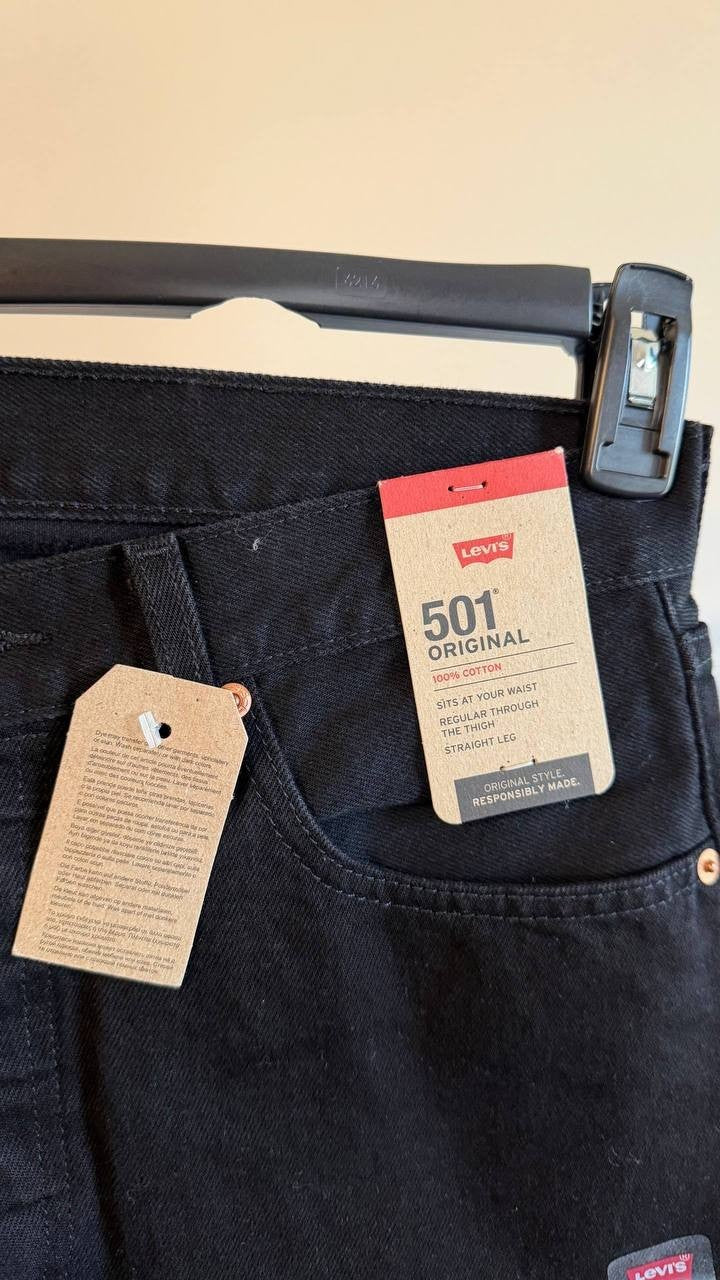 Levi’s 501 Original Men’s Jeans Black 32x30 $84.95 NWT
