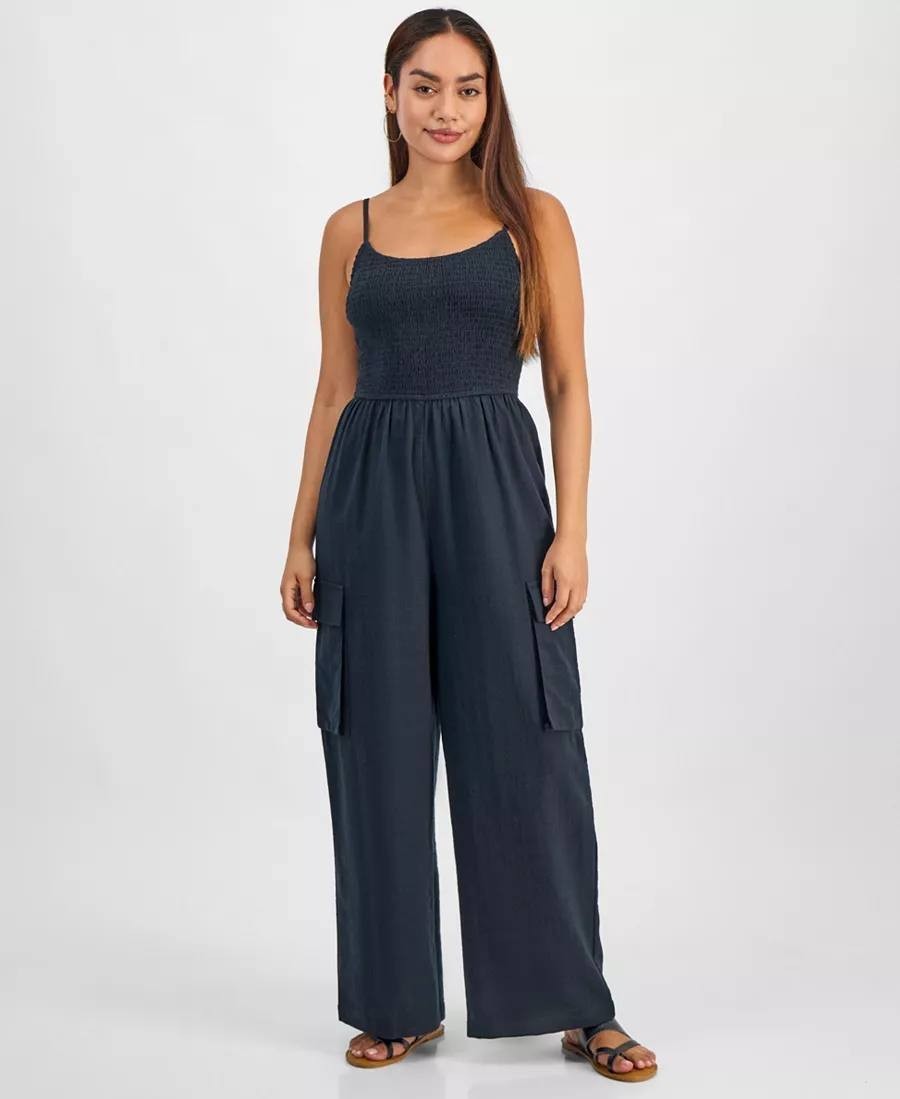 And Now This Petite Repeat Cargo Pocket Jumpsuit – Size PL – NWT