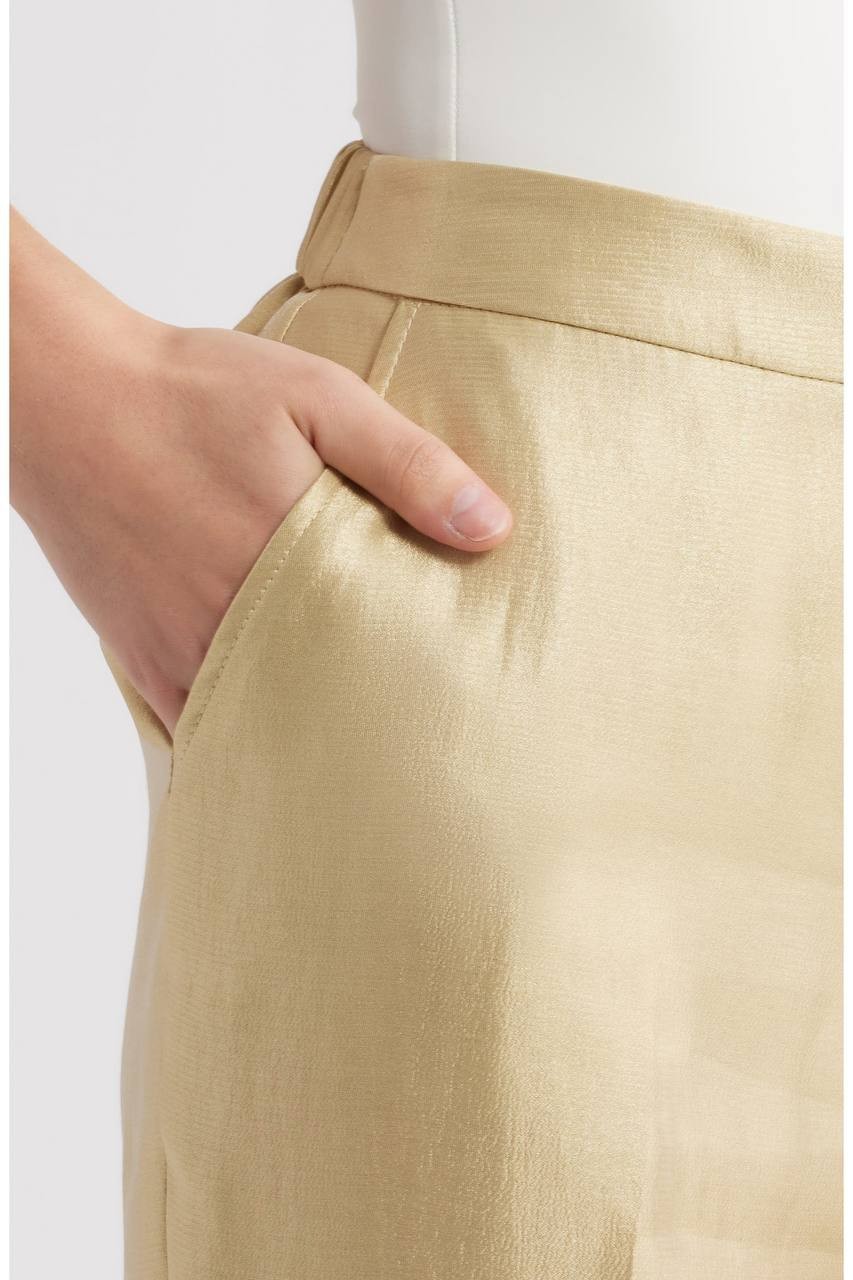 Anne Klein Pull‑On Straight Leg Pants Gold 16 NWT $99