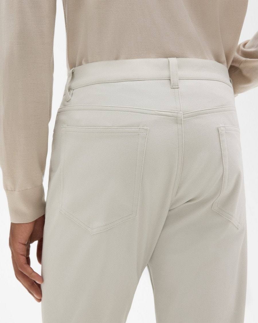 Theory Men’s Raffi 5‑Pocket Neoteric Twill Trousers Limestone 40 $195 NWT
