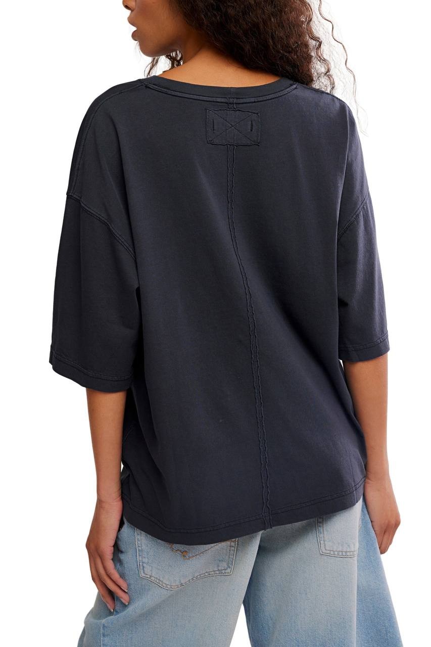 We The Free Perfect Oversize Cotton T‑Shirt Black M NWT $38