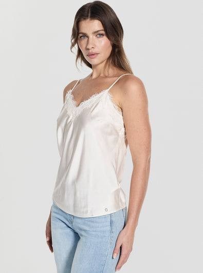 GUESS Eco Tullia Camisole Top – Vanilla Blush – Size XL – NWT – $89.95
