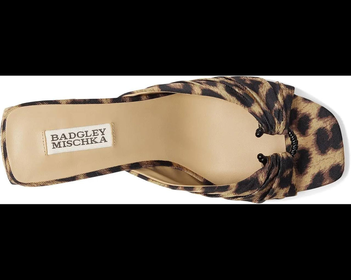 Badgley  Mischka  Mule Pumps  Leopard  9.5  New  $295