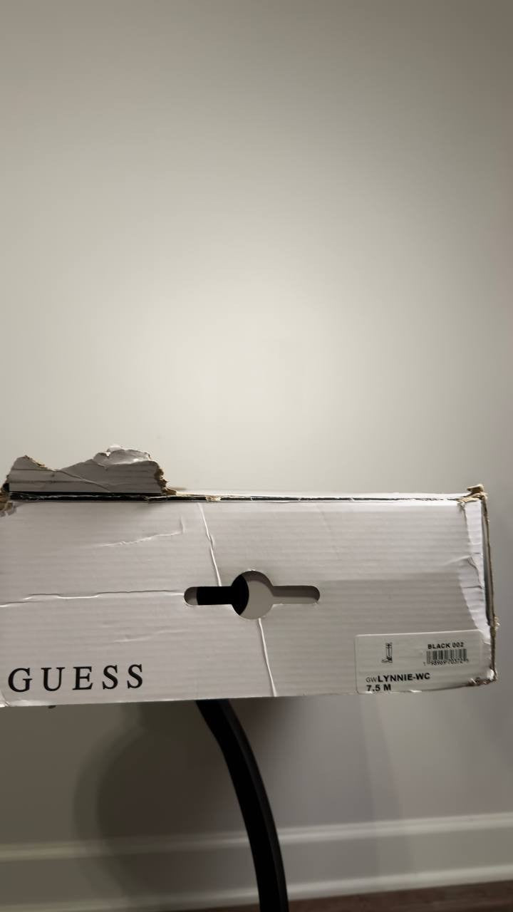 Guess  Lynnie  Knee  High  Boot  Black  Synthetic  7.5M  New  With  Box  $169
