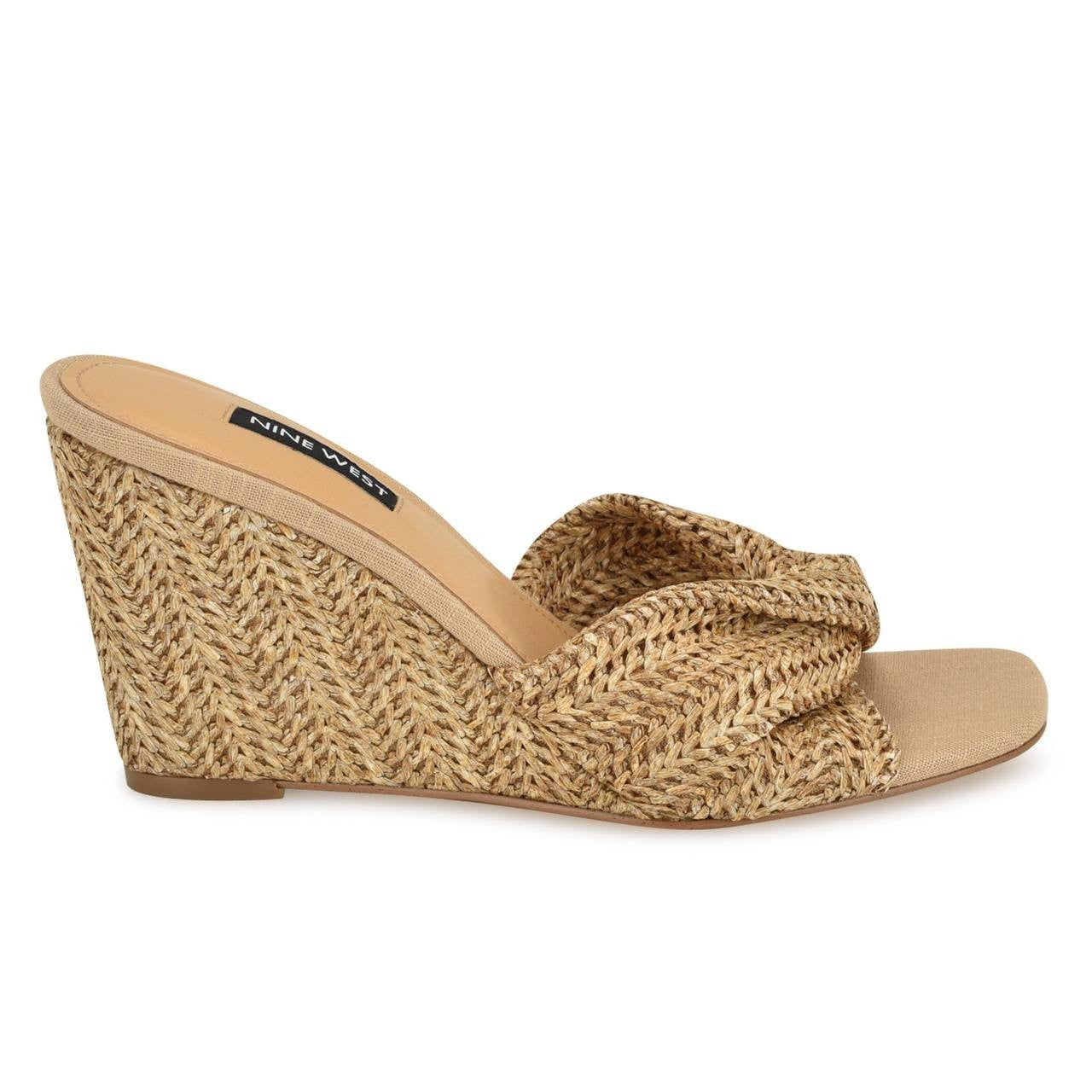 Nine West Raffia Wedge Sandals 10M – MSRP $95, New (No Box)