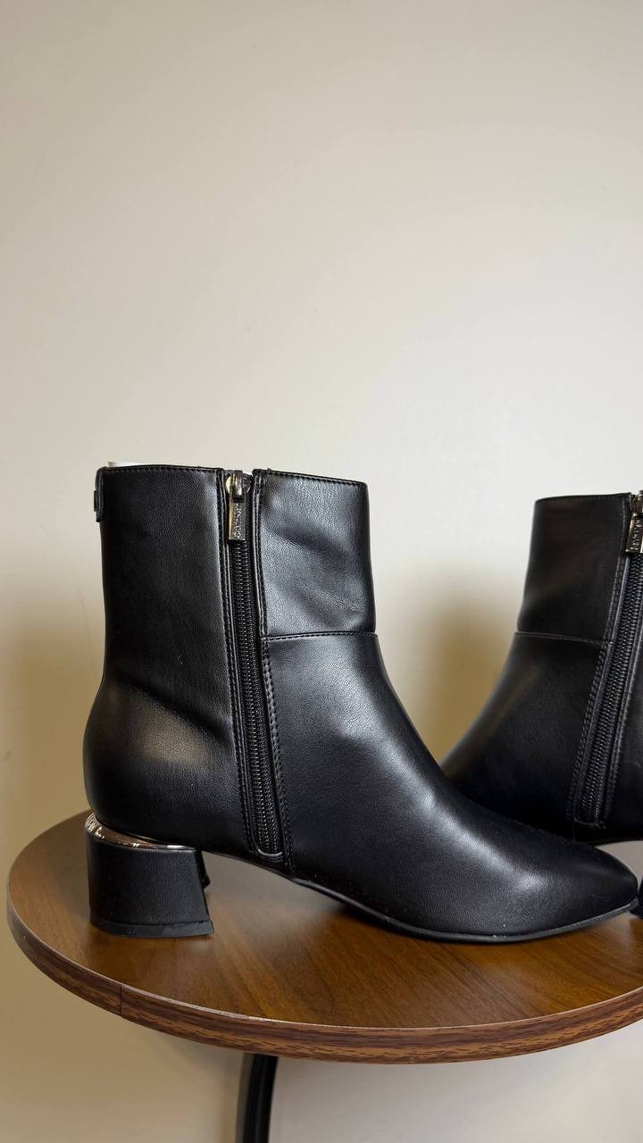 Calvin Klein Ankle Booties 6M Black Man‑Made New in Box MSRP $129