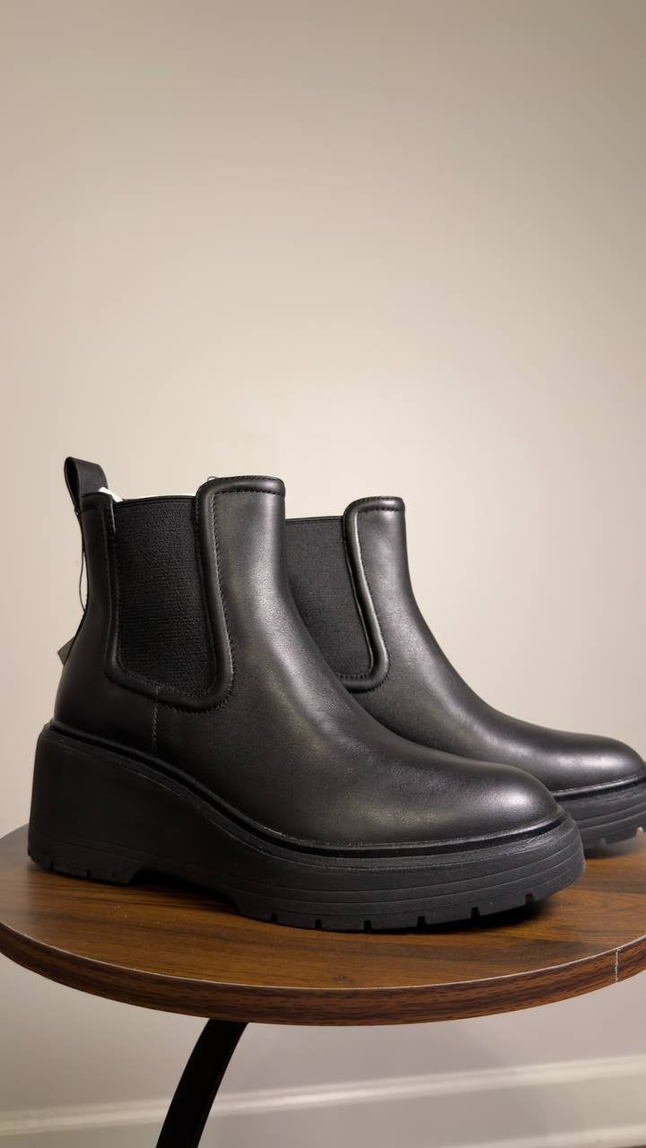 Cole  Haan  Zerogrand  Cityquest  Waterproof  Wedge  Boots  Black  7B  New  $225