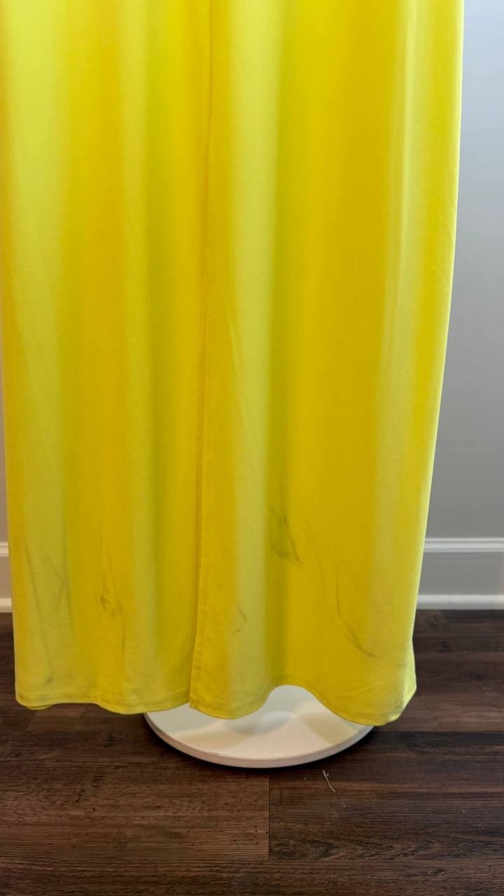 Vince Camuto Women’s  Maxi Dress Lime Crew Neck Size L NWT $69 (needs washing)