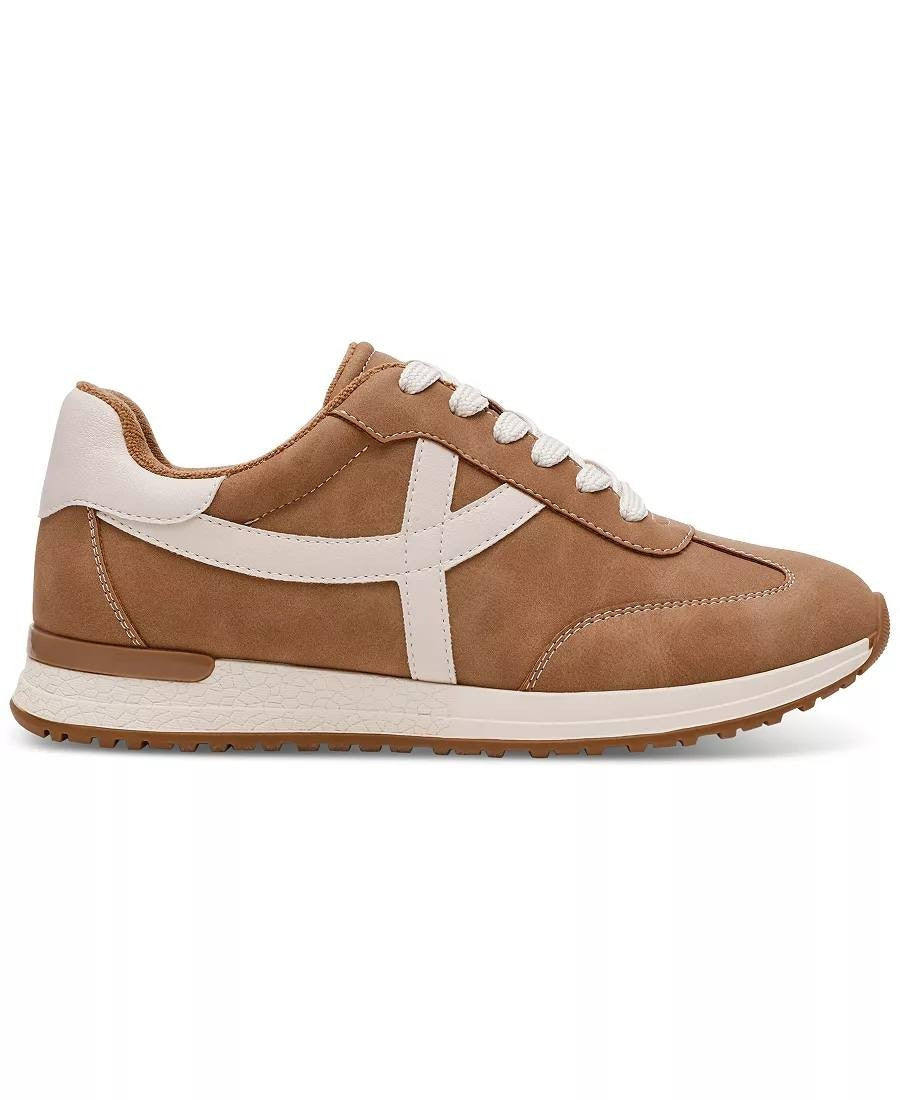 DV Dolce Vita Joque Sneakers 7.5 Camel Smooth Retro Memory Foam NIB msrp$69