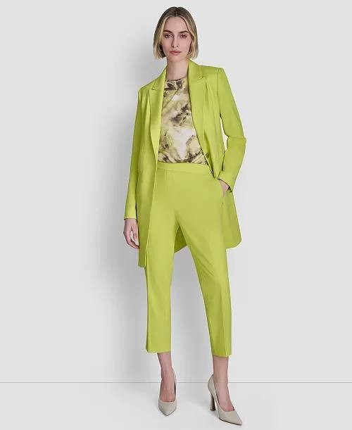 DKNY  Women’s  Notch  Collar  Topper  Blazer  Limeade  12  NWT  $189