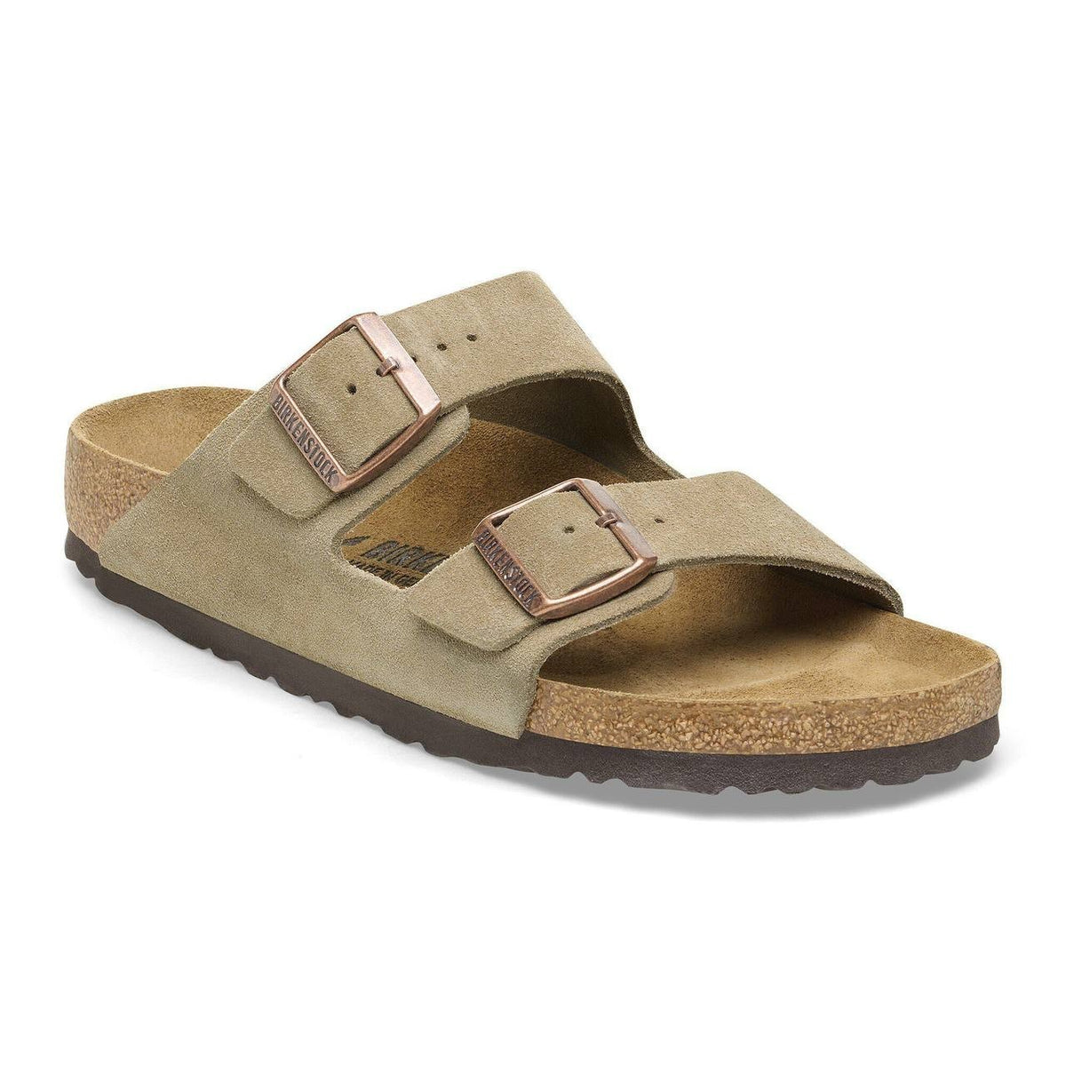 Birkenstock  Taupe  Slide  Sandals  8  New  With  Box   $155