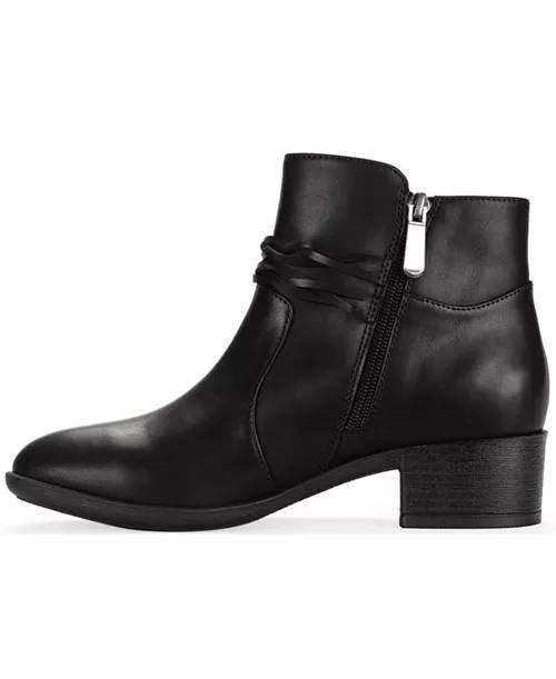 Style&Co Black Polyurethane Booties 8.5M New in Box MSRP $79.90
