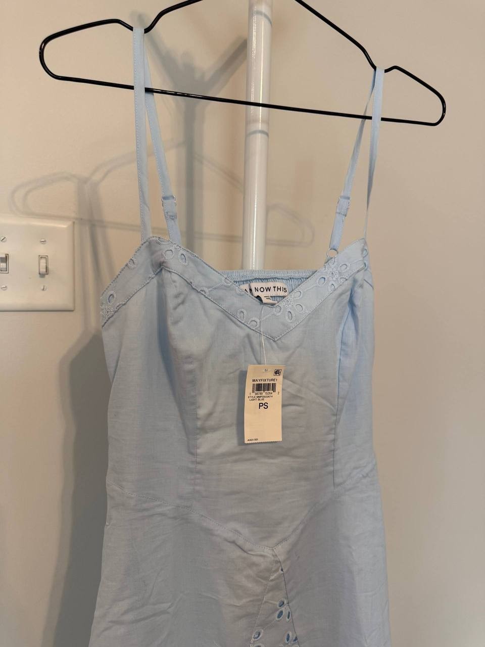 And Now This Petite V‑Neck Sleeveless Eyelet Maxi Dress – Size PS – NWT – $80