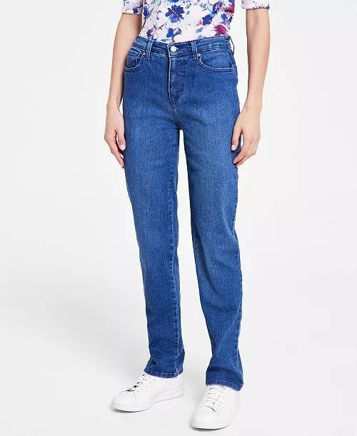 Gloria Vanderbilt Amanda Classic Straight Jeans Frisco 12P NWT $48