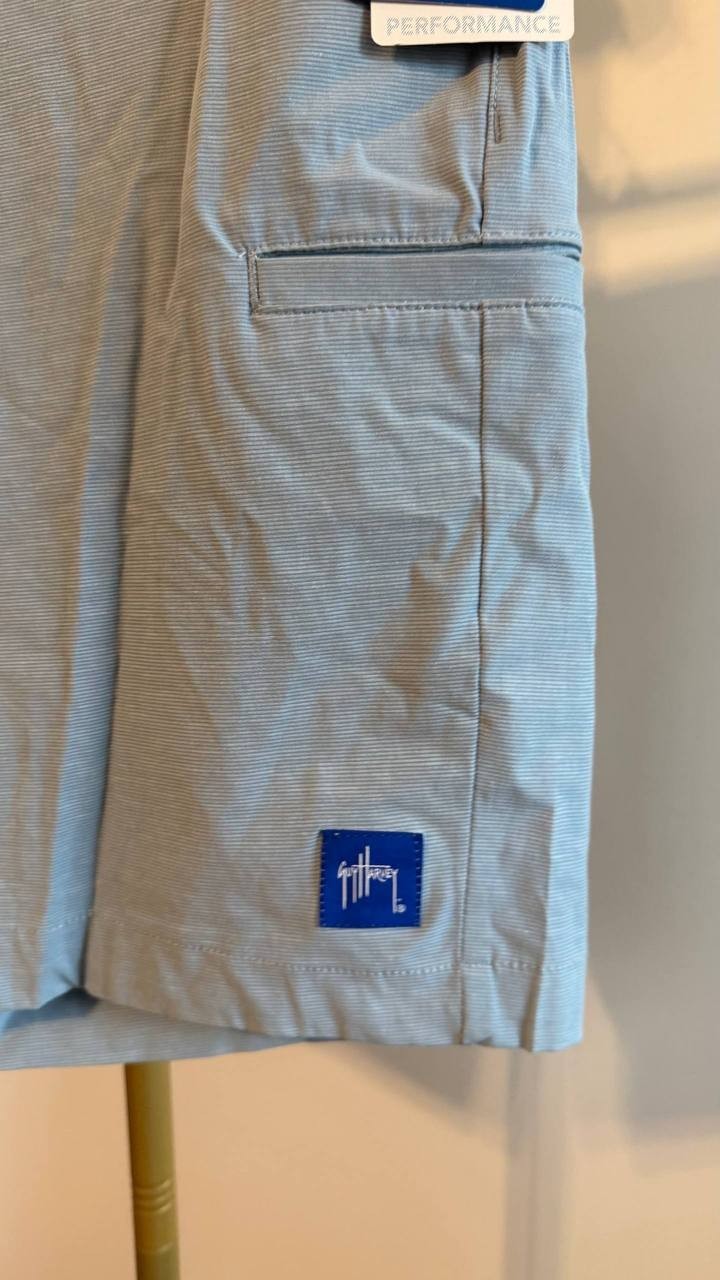 Guy Harvey Men’s Performance 4‑Way Stretch Hybrid Shorts Blue 32 $65 NWT