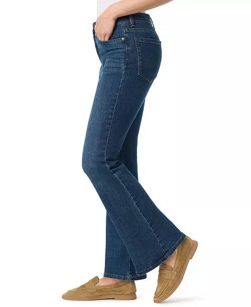 Jones New York Women’s Stretch Lexington Straight Jeans Slater Wash Size 14P NWT