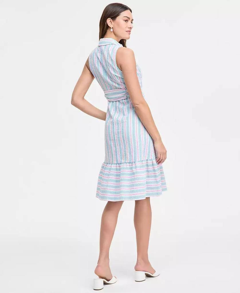 Jones New York Striped Sleeveless Midi Shirtdress White Multi S NWT $119.50