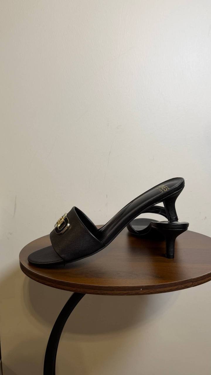 Jones New York Black Man‑Made Dress Sandals 10M New in Box $69.50