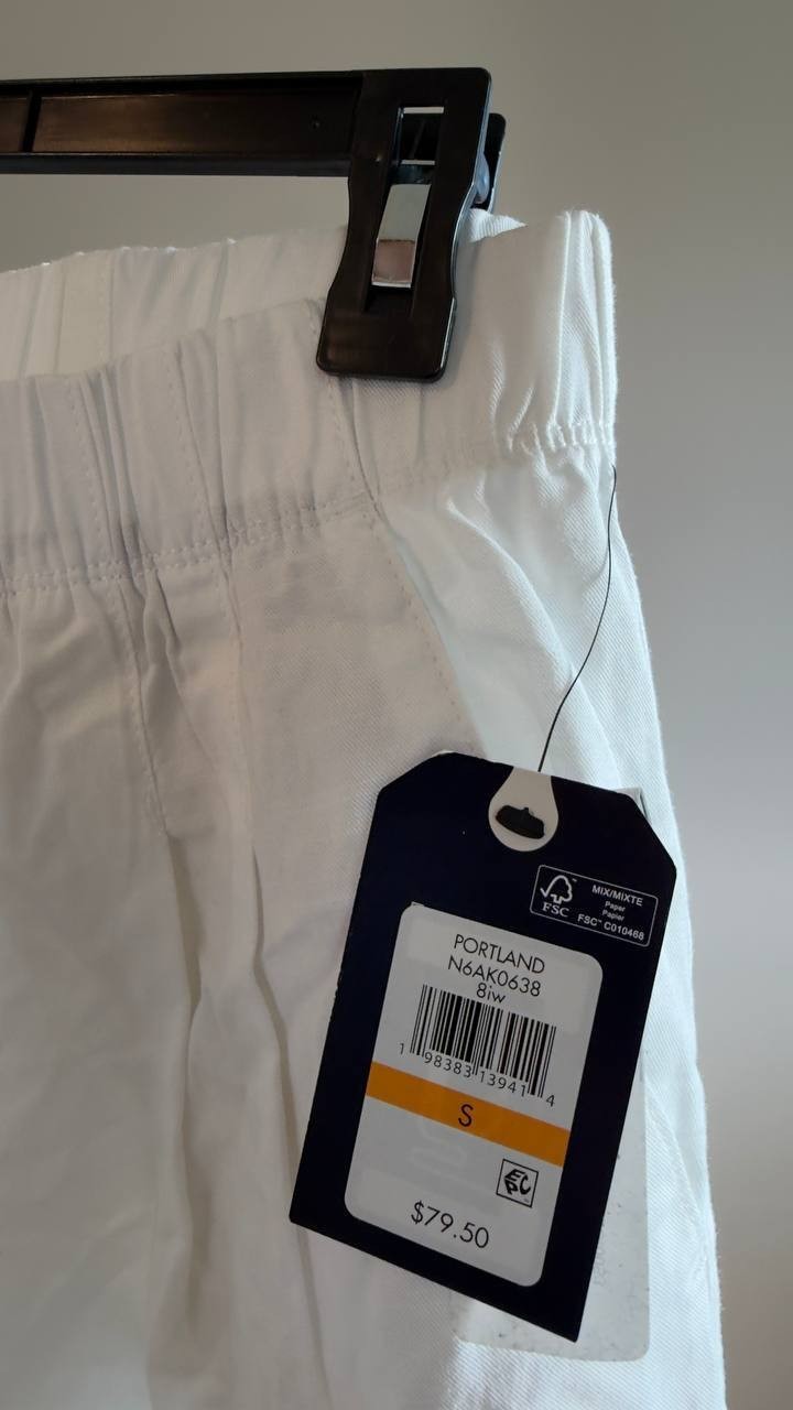 Nautica Sustainably Crafted Pull‑On Pant White S/P NWT $79.50