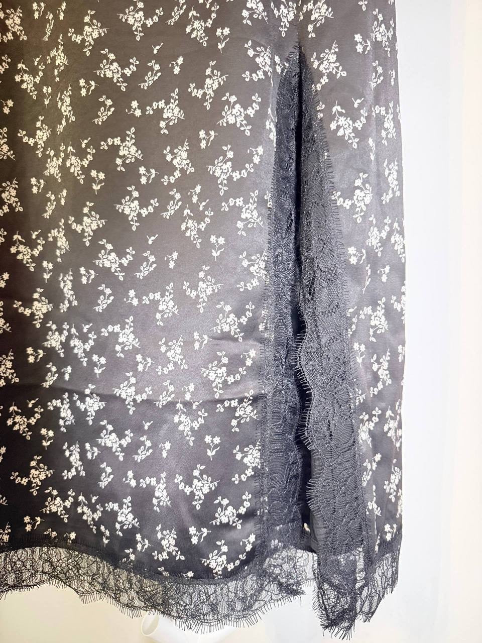 LUCYPARIS “Reza” Lace‑Trim Skirt – Size S – NWT – $88