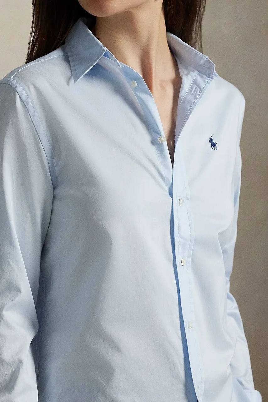 Polo Ralph Lauren Shirt XS Blue Cotton Classic Fit Logo Embroidered NWT MSRP$169