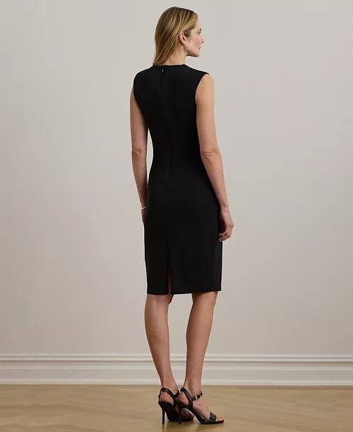 Lauren Ralph Lauren Cutout Jersey Cocktail Dress Black 8 NWT $195