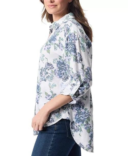 Gloria Vanderbilt Amanda Button‑Front Shirt – Size M – NWT –