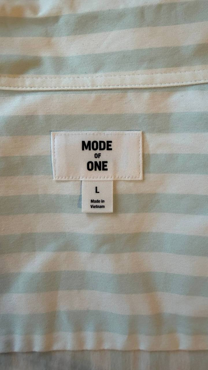 Mode of One Men’s Cotton‑Blend Stretch Short‑Sleeve Shir L $59.50 NWT
