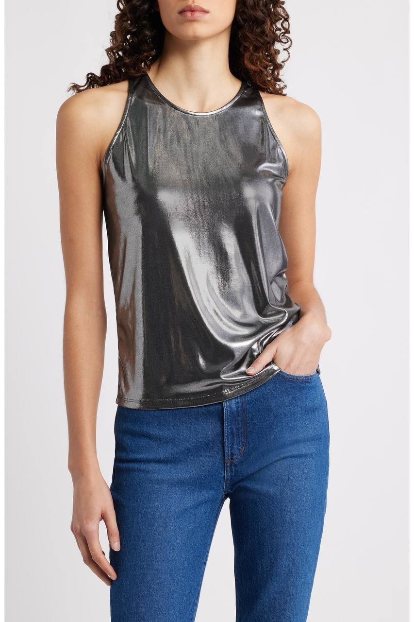 BOSS Esarah Tank Top – Open Gy – NWT – Scoop Neck