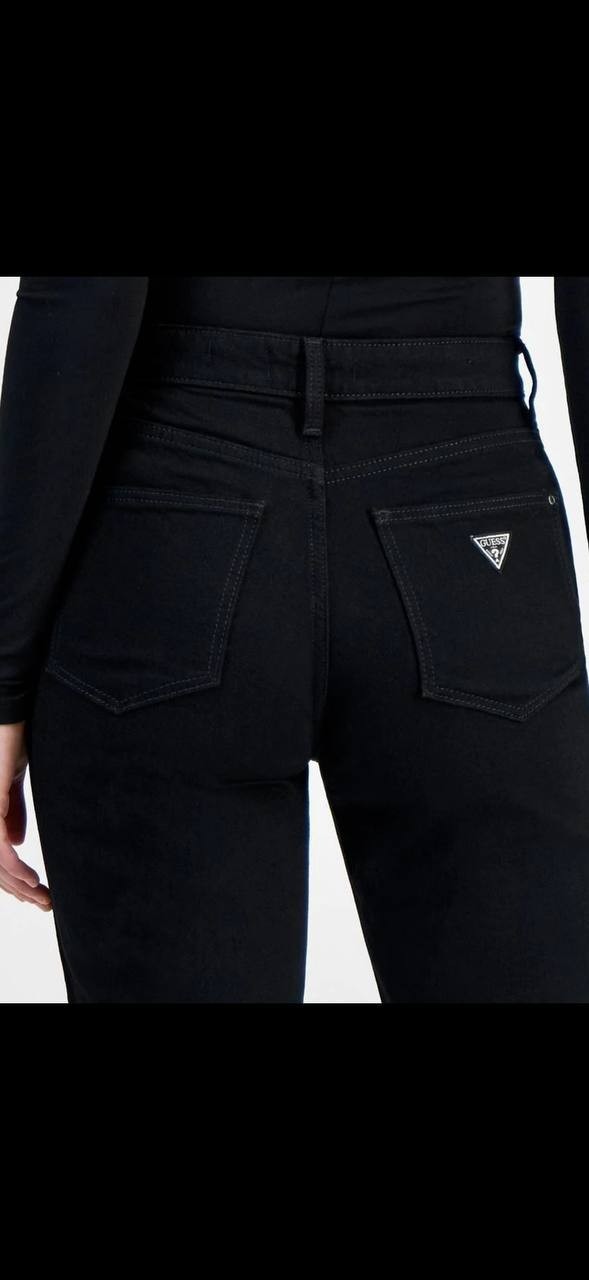 Guess 80s Straight Leg Jeans Black 25x30 NWT $108