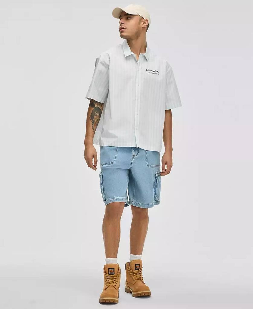 Mode of One Men’s Cotton‑Blend Stretch Short‑Sleeve Shir L $59.50 NWT