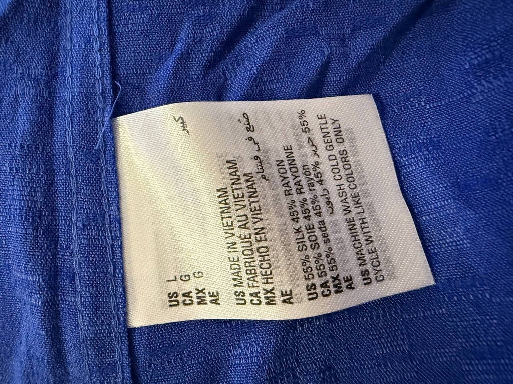 Club Room Men’s Wicker Silk Short‑Blue–Size L – NWT – $65