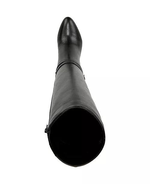 LifeStride Guild Knee High Dress Boots Black 7.5W Man‑Made $129.99 NWB