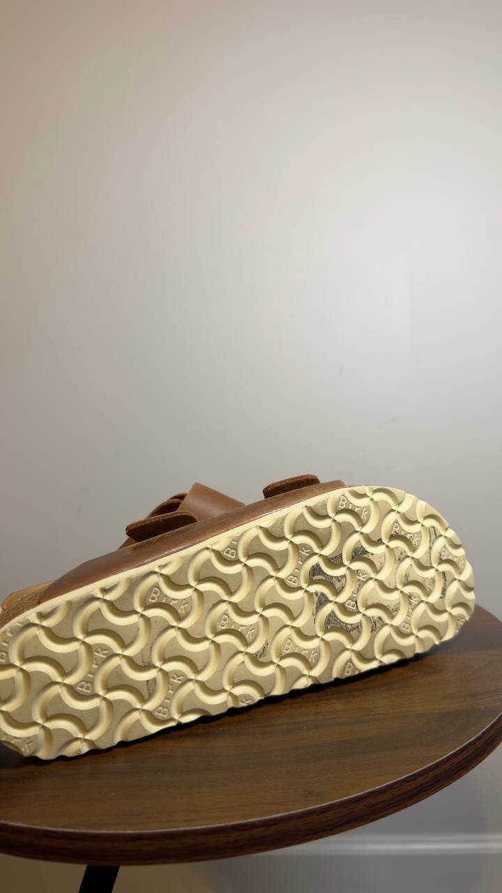 Birkenstock Sandals Cognac 6 Narrow Fit Pre-Owned