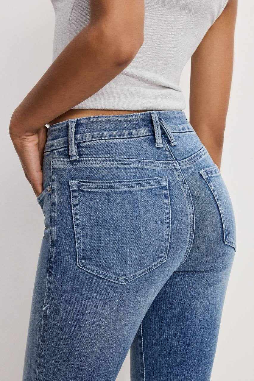 Good American Good Legs Flare Jeans Indigo Size 4 NWT $128