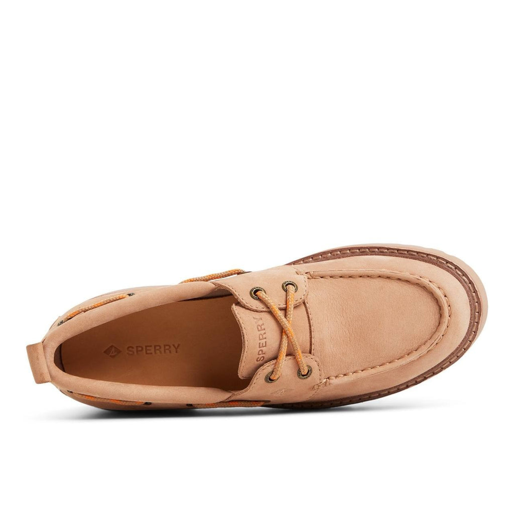 Sperry Authentic Original Boat Shoes 7 Tan Leather Lug Sole 2‑Eye NIB msrp$140