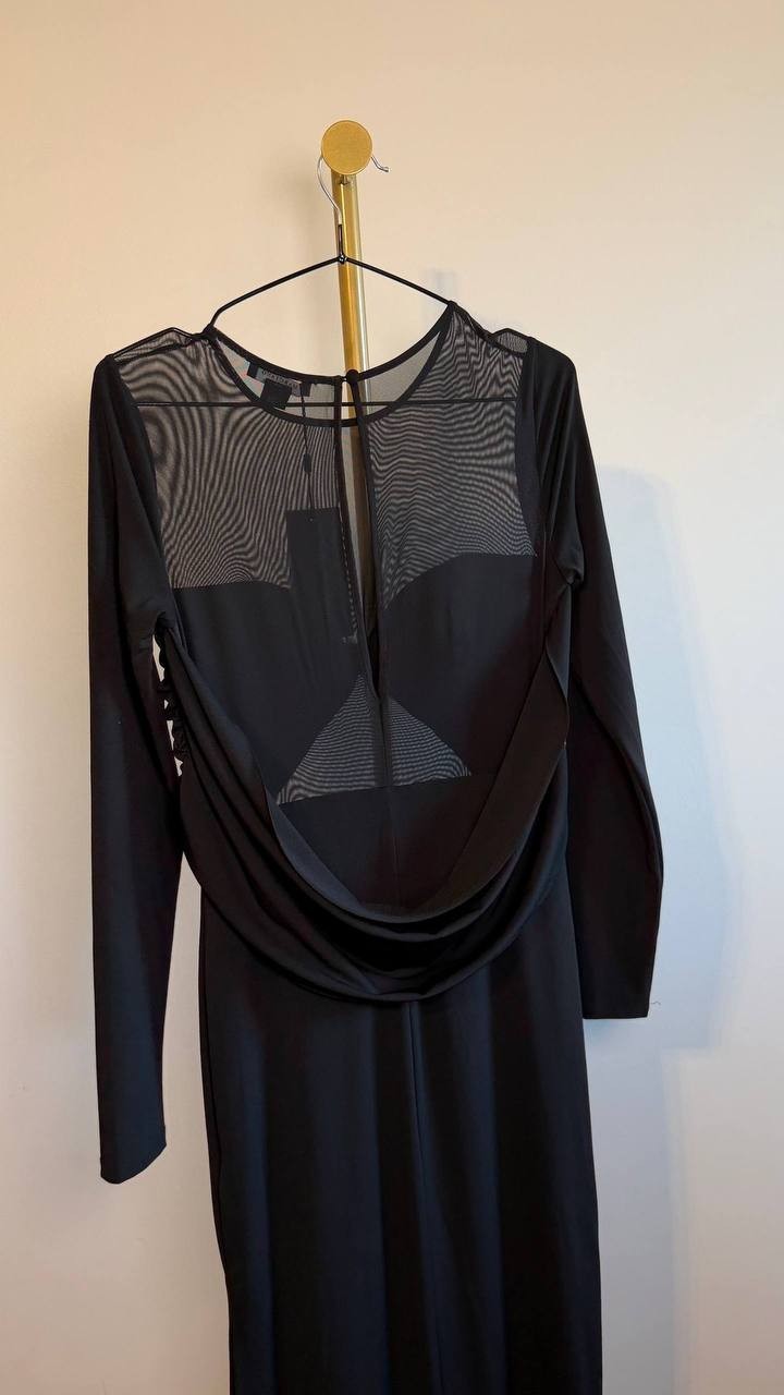 Marciano by Guess Eco Audrina Maxi Dress Jet Black Size 8 NWT $280