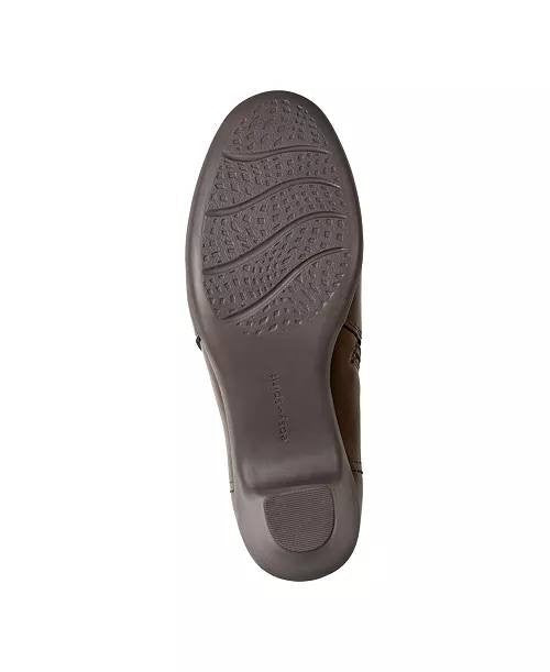 Easy Spirit Caine Booties 8W Dark Brown Side‑Zip Round Toe NIB msrp$95